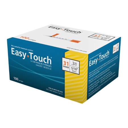 Easy Touch 31g x 5/16" 0.3mL Insulin Syringe