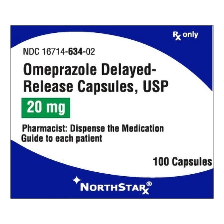 Omeprazole 20 mg 100 Capsules