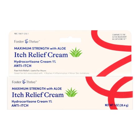 Itch Relief Foster & Thrive® 1% Strength Cream 1 oz. Tube