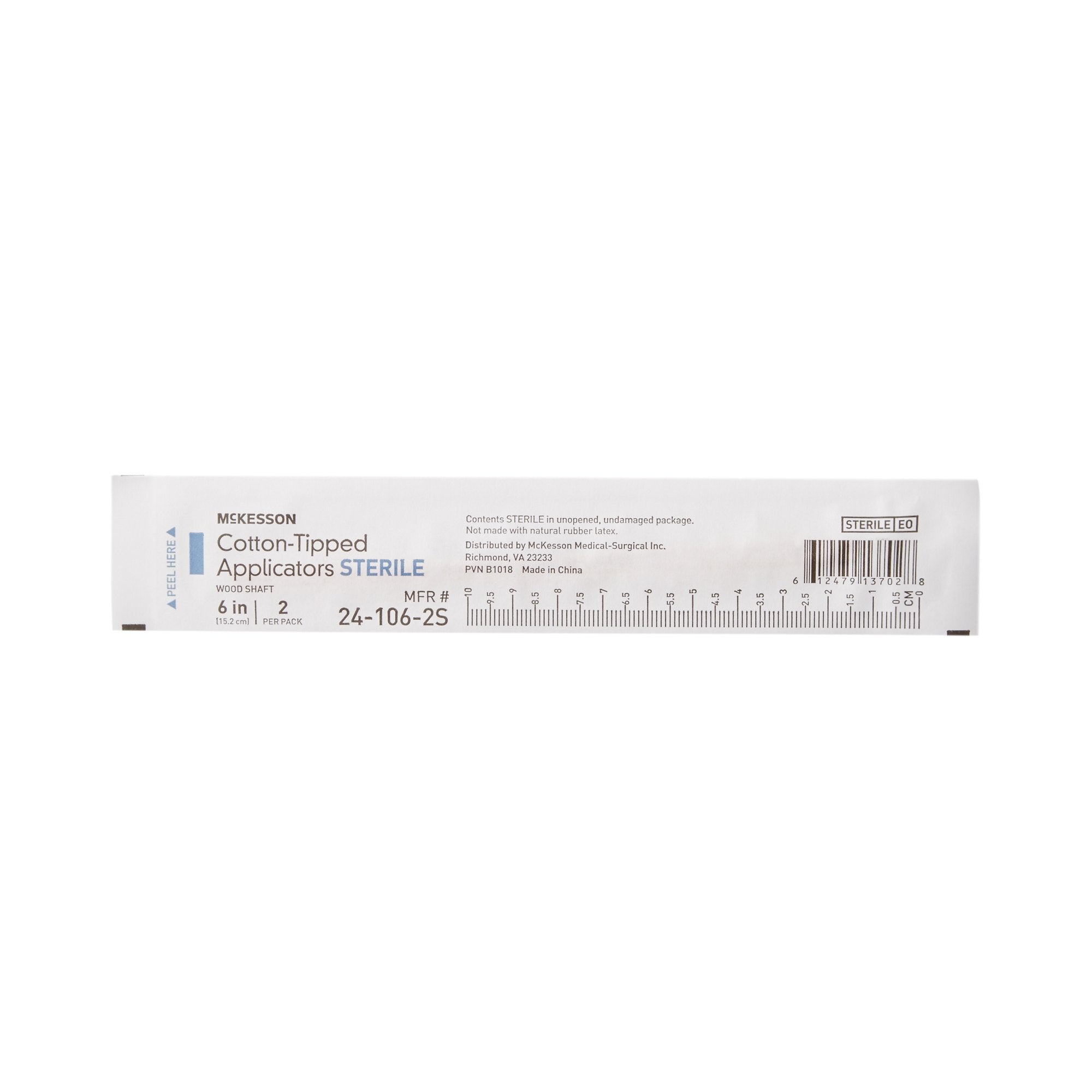 Cotton-tipped medical applicators 6"