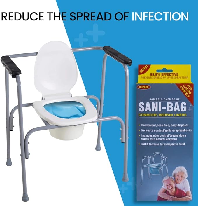 Sani-Bag+ by Cleanwaste Commode and Bedpan Liners (10pk)