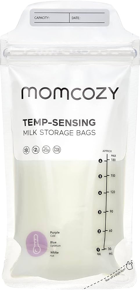 Temp-Sensing Milk Storage Bags