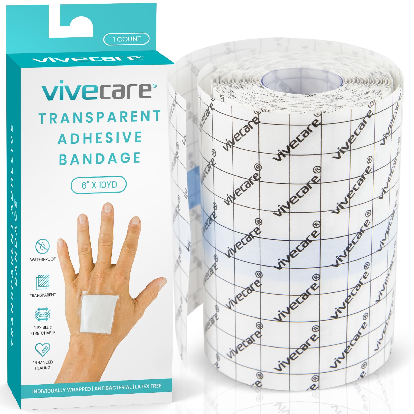 Transparent Adhesive Bandage 6"x10yards