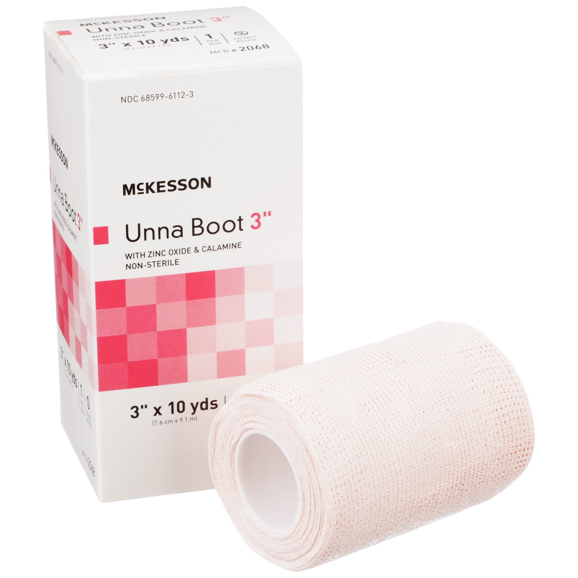 Unna Boot 3" x 10 yds with Zinc Oxidxe & Calamine