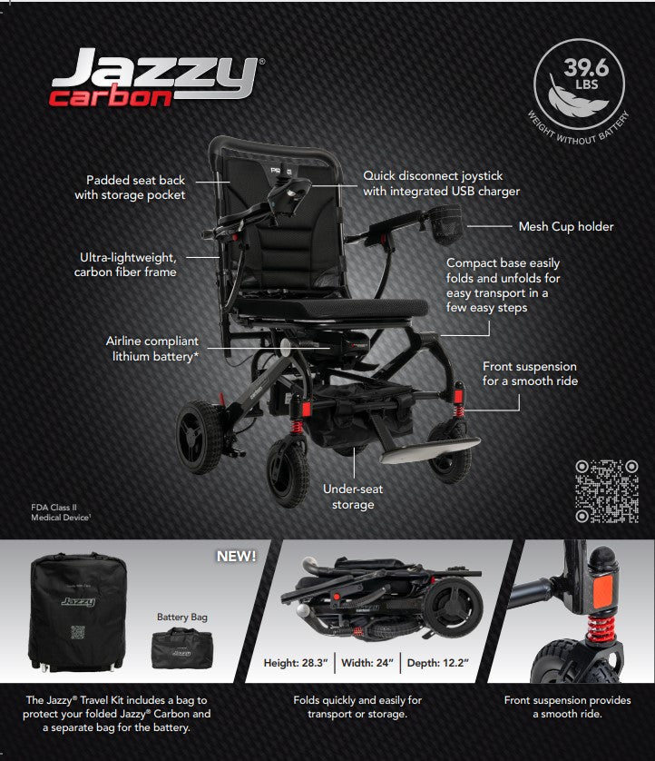 Jazzy Carbon Mobility Scooter