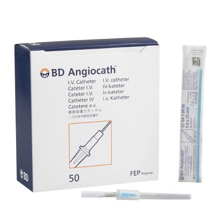 Angiocath™ 22 Gauge 1 Inch Without Safety (Needle sold individually, not by the box)