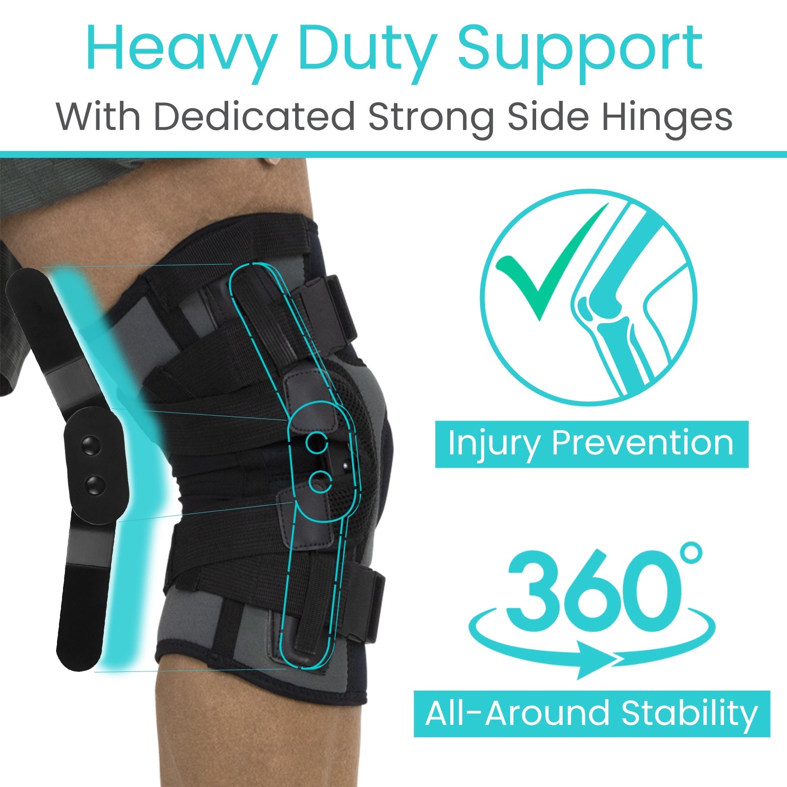 Heavy Duty Hinged Knee Brace