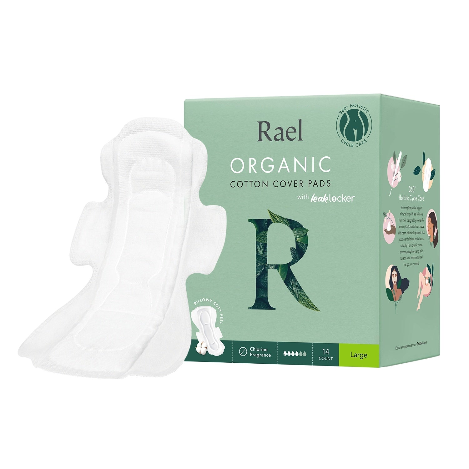 Feminine Pad organic cotton - Large