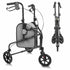 3 Wheel Rollator - Black